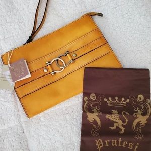 Pratesi Italian Leather Clutch / Wristlet